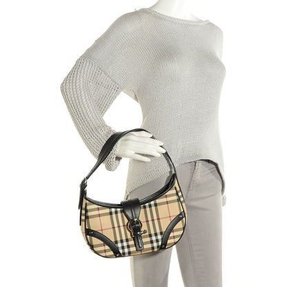 Burberry House Check Buckle Small Shoulder Bag Black 2 of 7