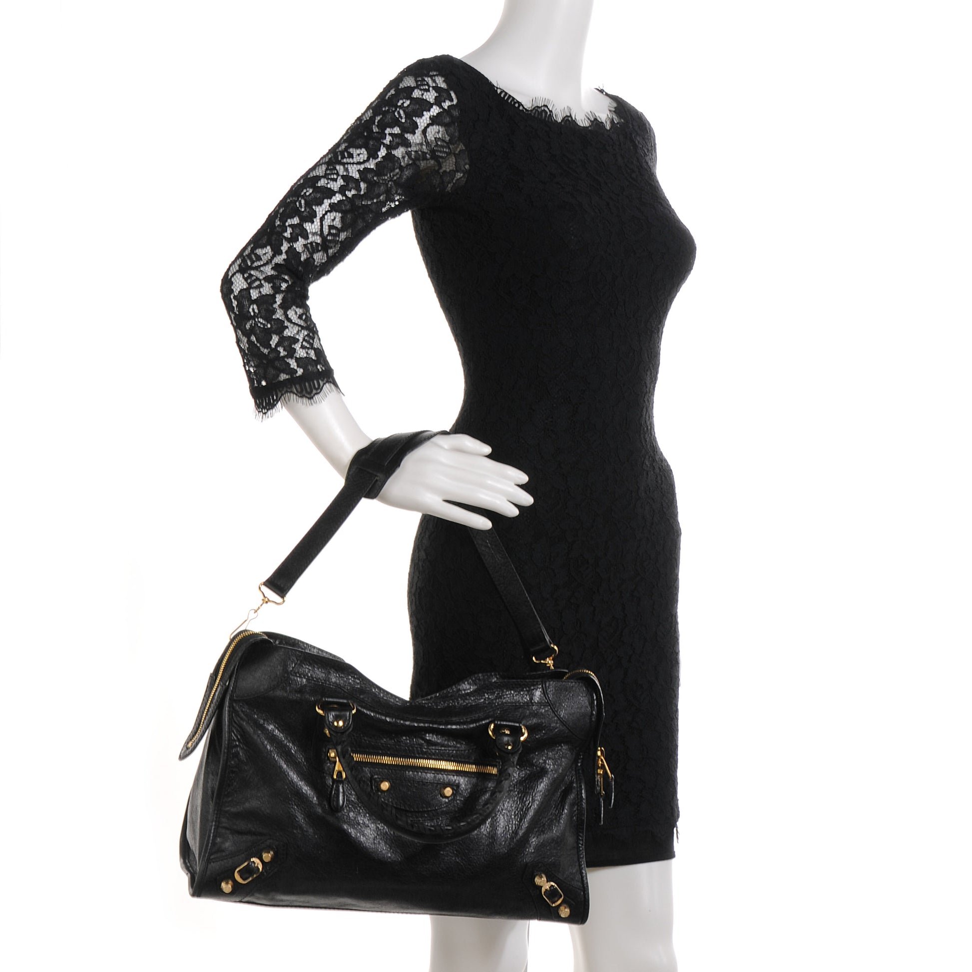 Balenciaga Agneau Giant 12 Gold Hardware City Black 2 of 10