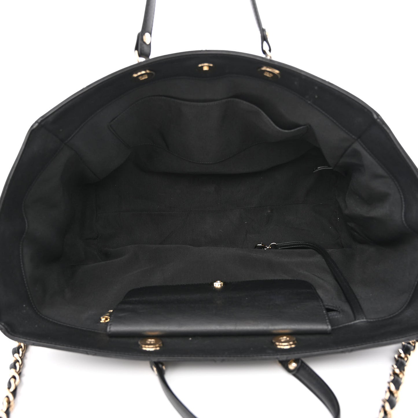 Bullskin Stitched Large Shopping Bag Black