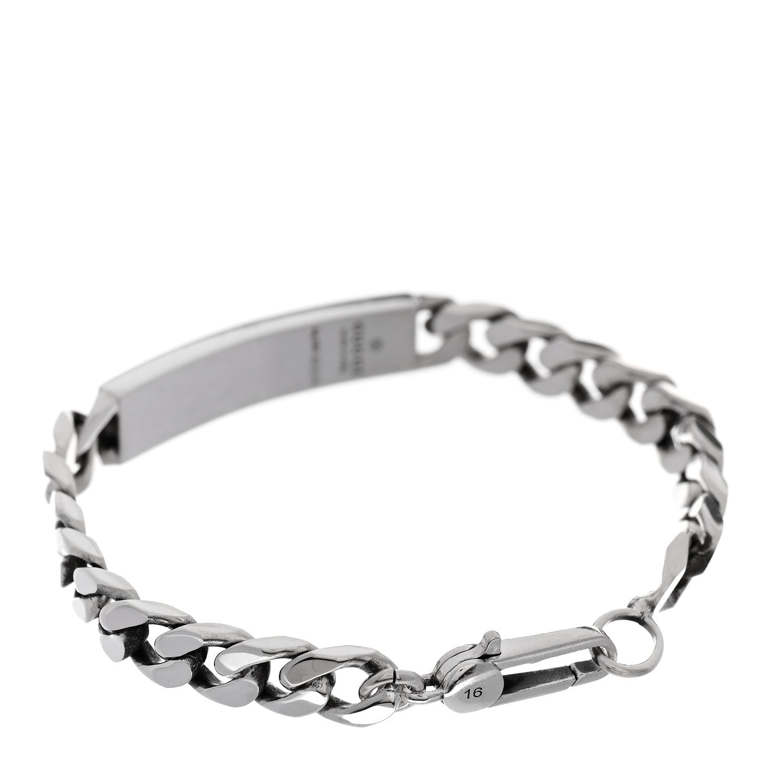 Gucci Sterling Silver GucciGhost Hamlet Skull ID Chain Bracelet 2 of 4