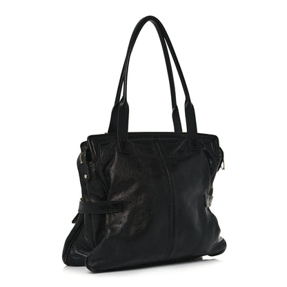 Mulberry Stone Polished Goatskin Maggie Shoulder Bag Black 3 of 19