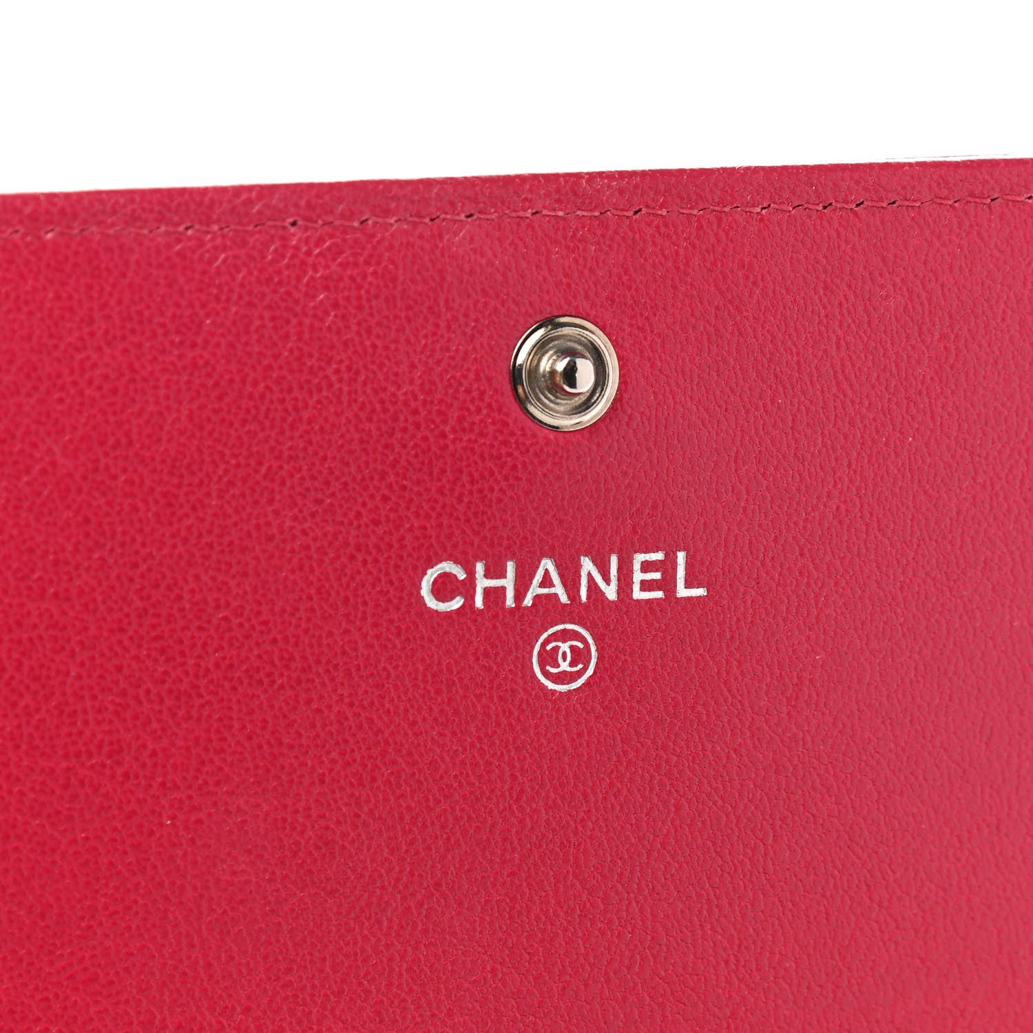 Chanel Sheepskin Quilted Mademoiselle Vintage Flap Wallet Dark Pink 6 of 14