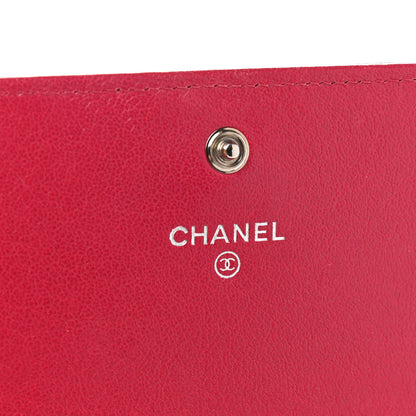 Chanel Sheepskin Quilted Mademoiselle Vintage Flap Wallet Dark Pink 6 of 14