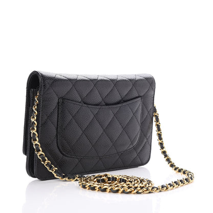 Chanel Caviar Quilted Wallet On Chain WOC Black 3 of 8