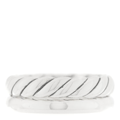 David Yurman Sterling Silver 8mm Mercer Two Row Ring 60 9 1 of 4