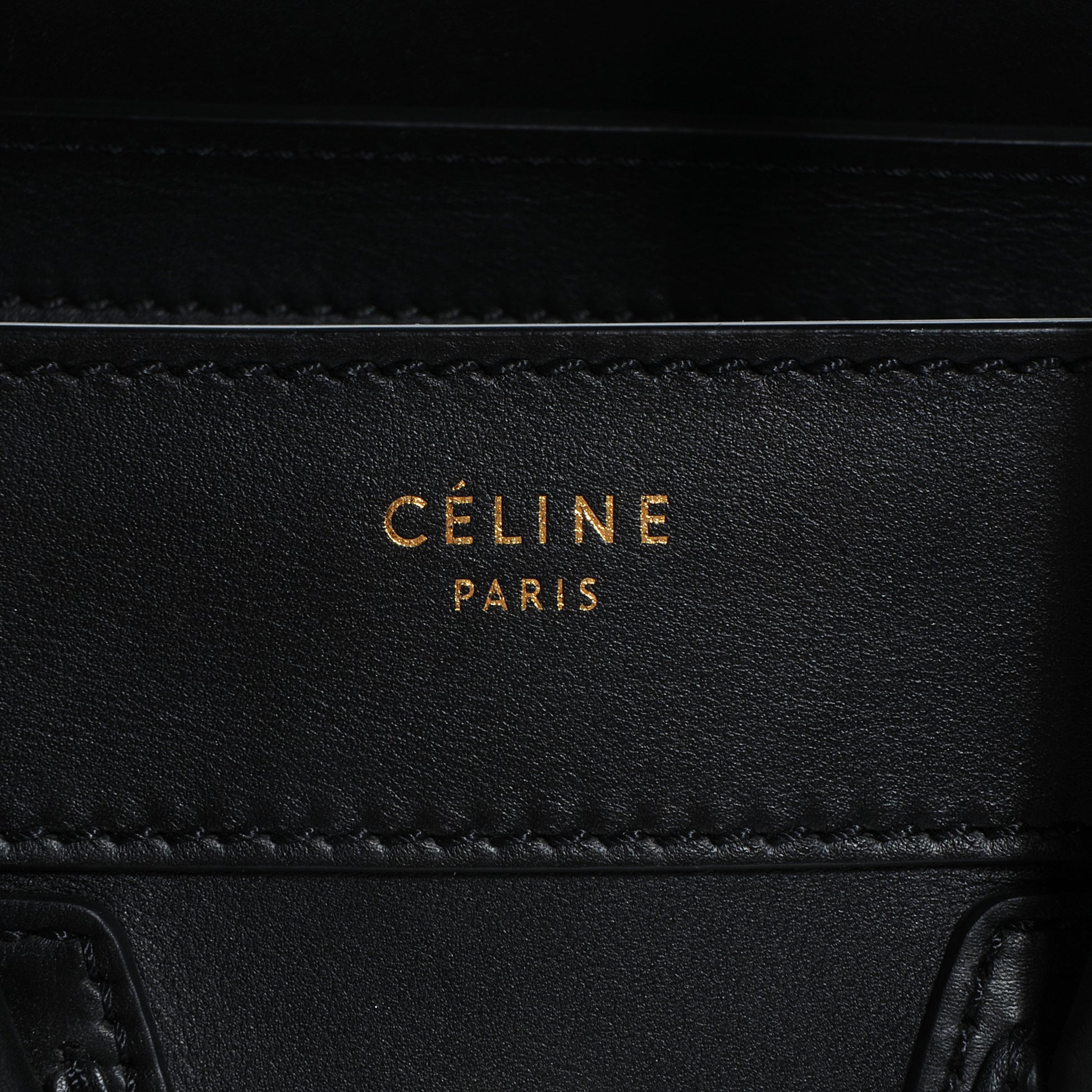 Celine Smooth Calfskin Micro Luggage Black 9 of 9