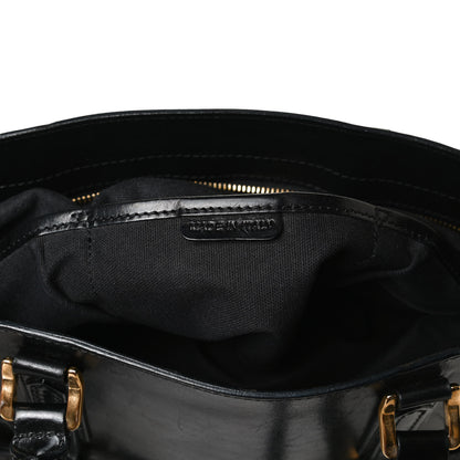 Burberry House Check Bridle Calfskin Tote Black 13 of 24