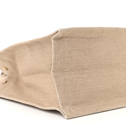 Saint Laurent Linen Calfskin Small Rive Gauche Tote Beige Sea Salt 9 of 12