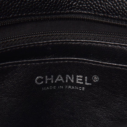 Chanel Caviar Quilted Jumbo Single Flap Black 6 of 7
