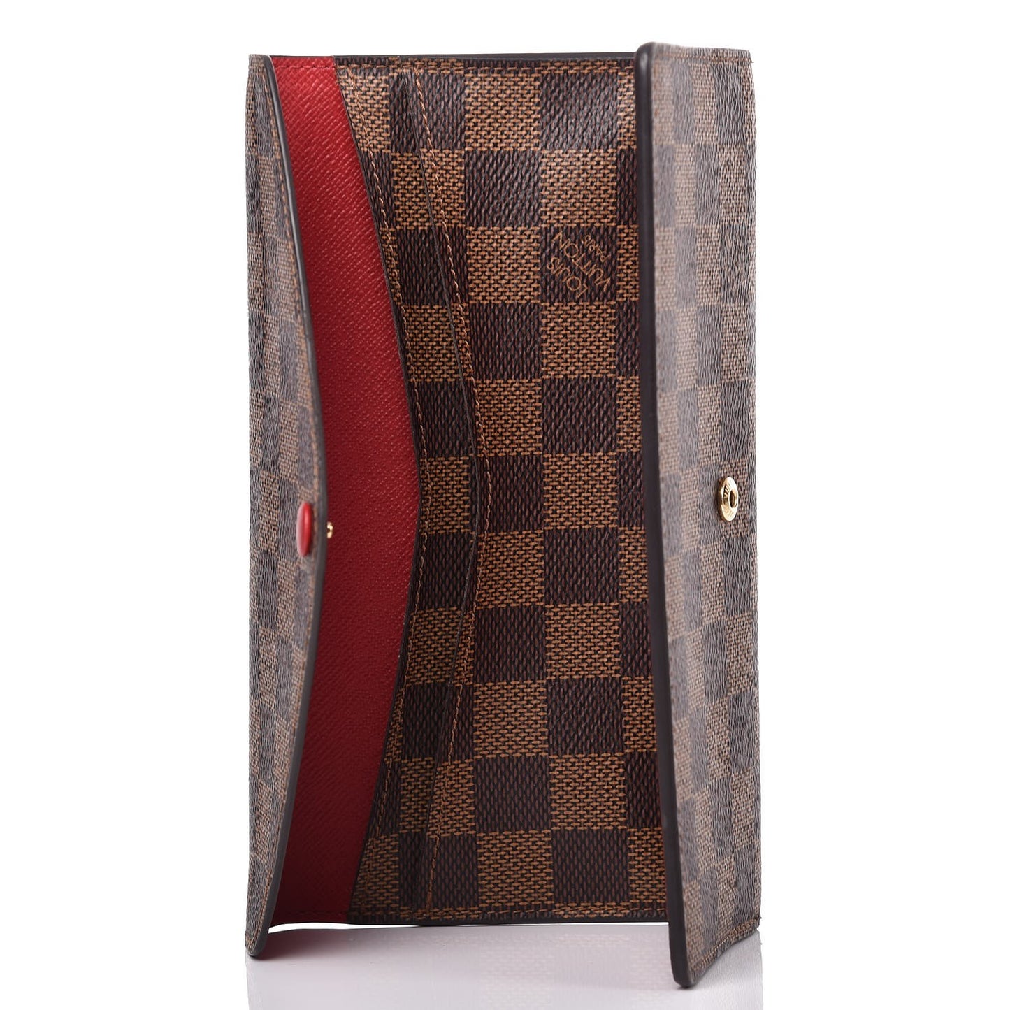 Damier Ebene Josephine Wallet Red