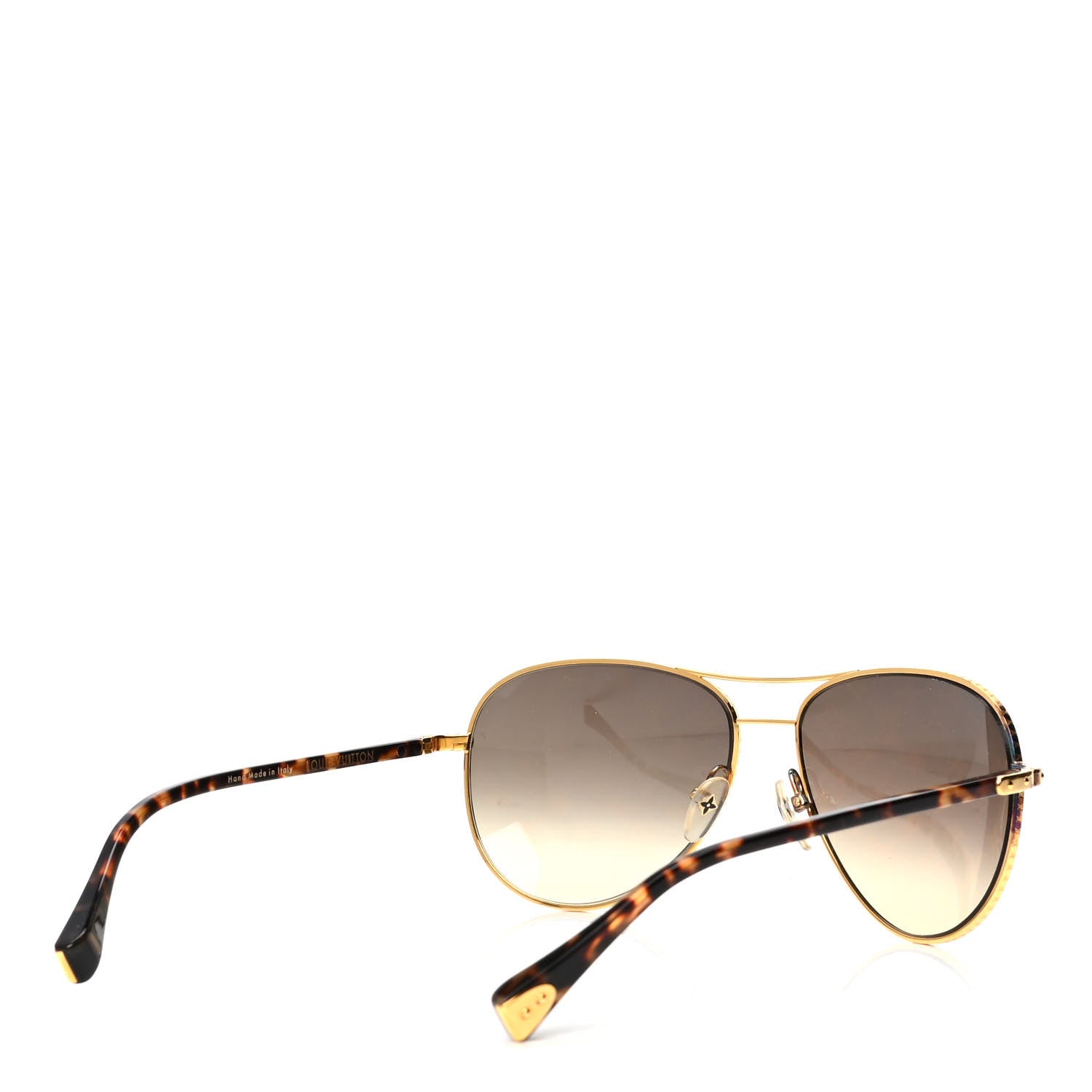 Louis Vuitton Conspiration Pilote Sunglasses Z0164U Gold 4 of 5