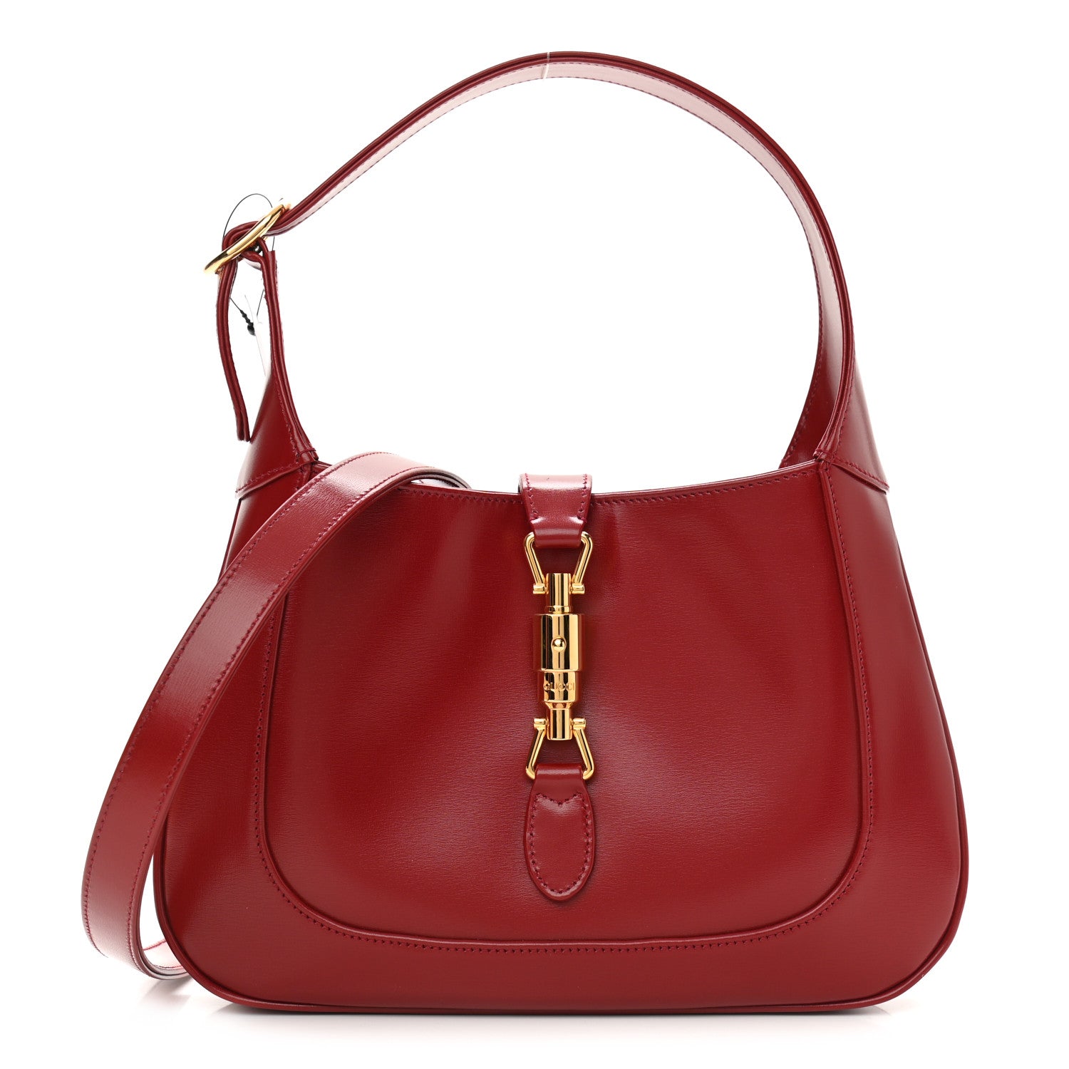 Gucci Boarded Dyana Lux Calfskin Small Jackie 1961 Hobo New Cherry Red 1 of 11