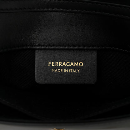 Salvatore Ferragamo Calfskin Archive Gancini Flap Crossbody Black 6 of 10
