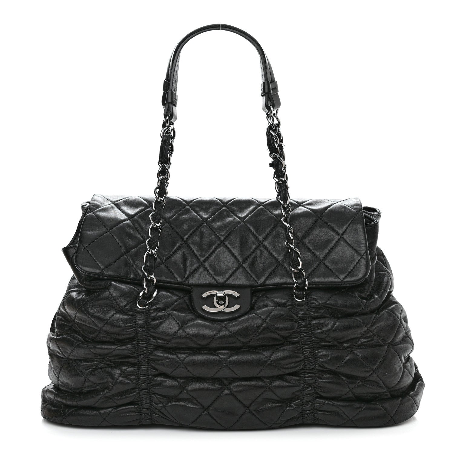 Chanel Lambskin Quilted Sharpei Flap Black 1 of 12
