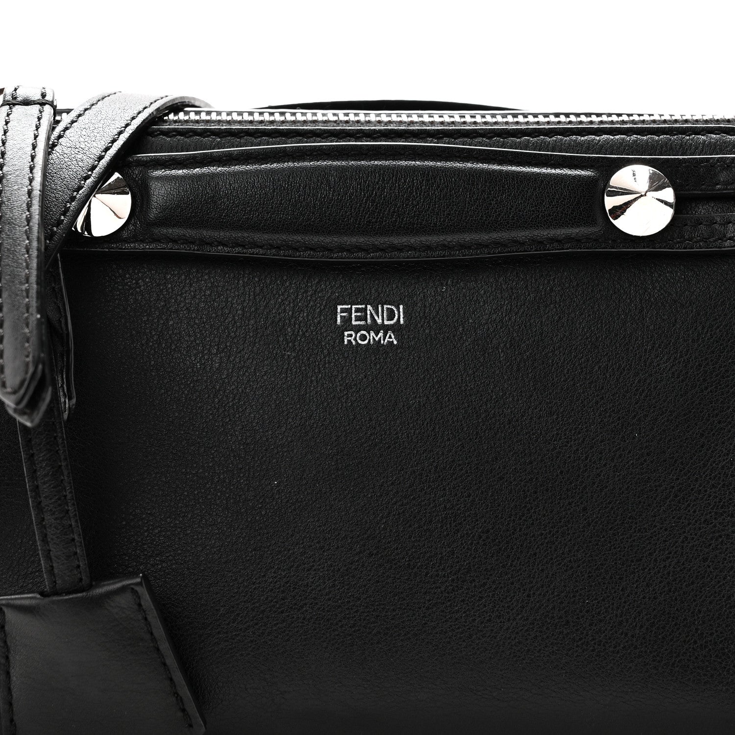 Fendi Shiny Nappa Crystal Croc Tail Mini By The Way Boston Bag