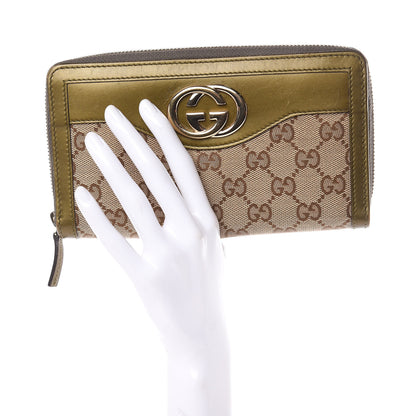 Gucci Monogram Sukey Zip Around Wallet Green 2 of 12