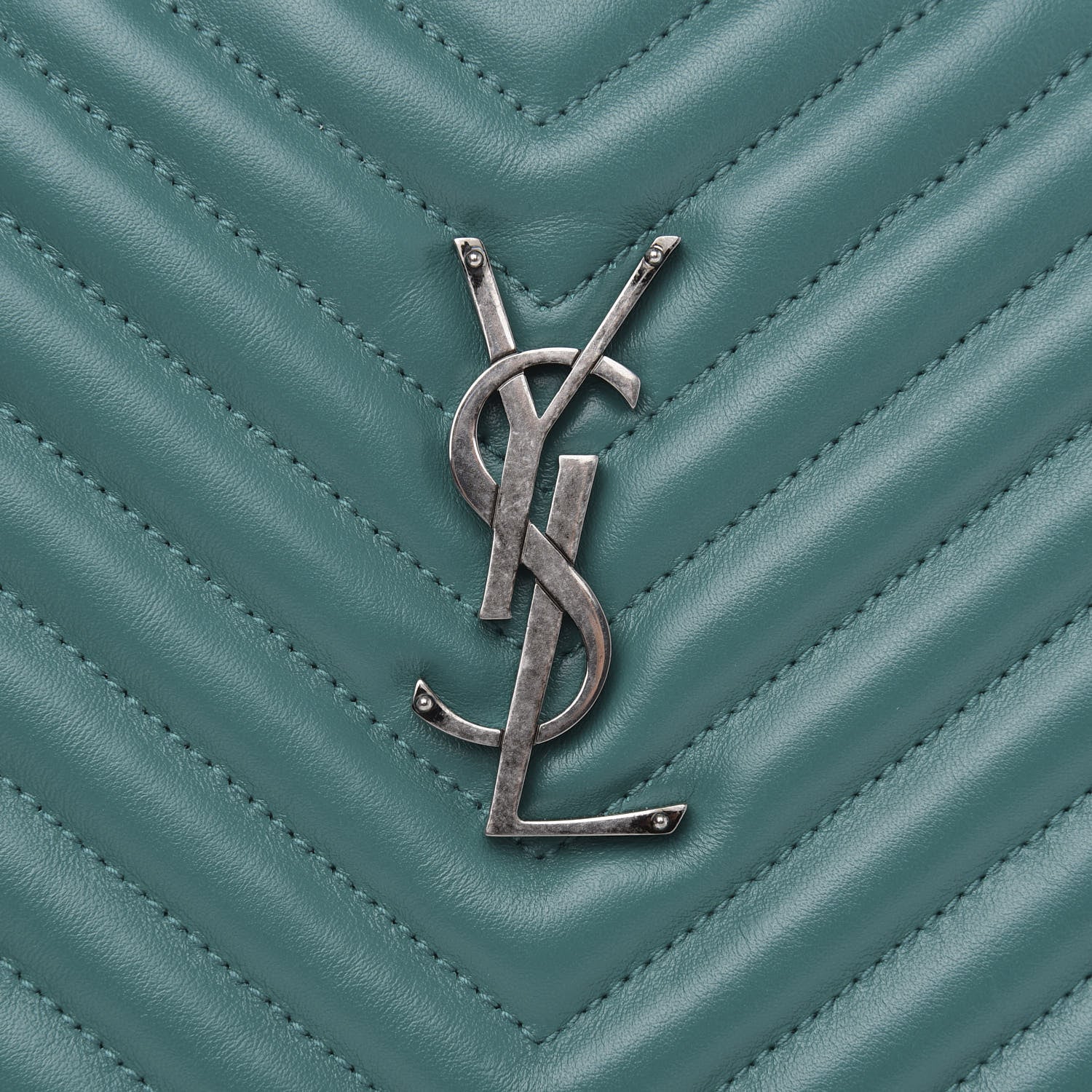 Saint Laurent Calfskin Matelasse Monogram Lou Camera Bag Brilliant Grass 7 of 10