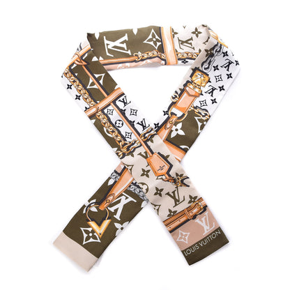 Louis Vuitton Silk Monogram Giant Confidential Bandeau Kaki 1 of 5