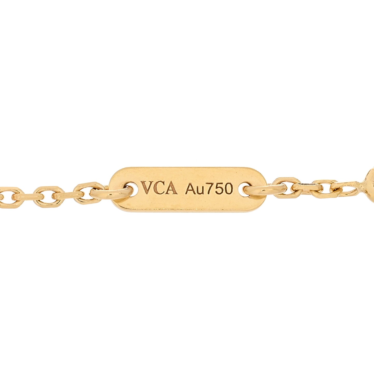 18K Yellow Gold Mother of Pearl Sweet Alhambra Butterfly Bracelet