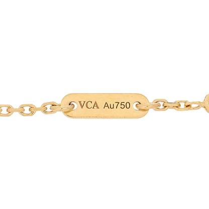 Van Cleef & Arpels 18K Yellow Gold Mother of Pearl Sweet Alhambra Butterfly Bracelet 3 of 3