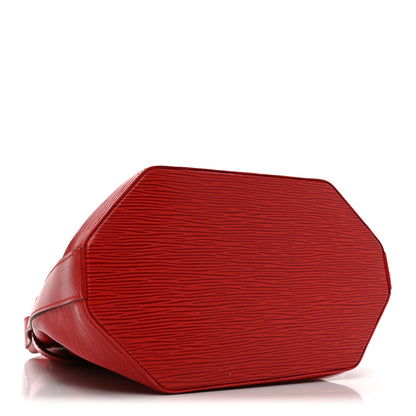 Louis Vuitton Epi Sac D'epaule Castillan Red 3 of 8