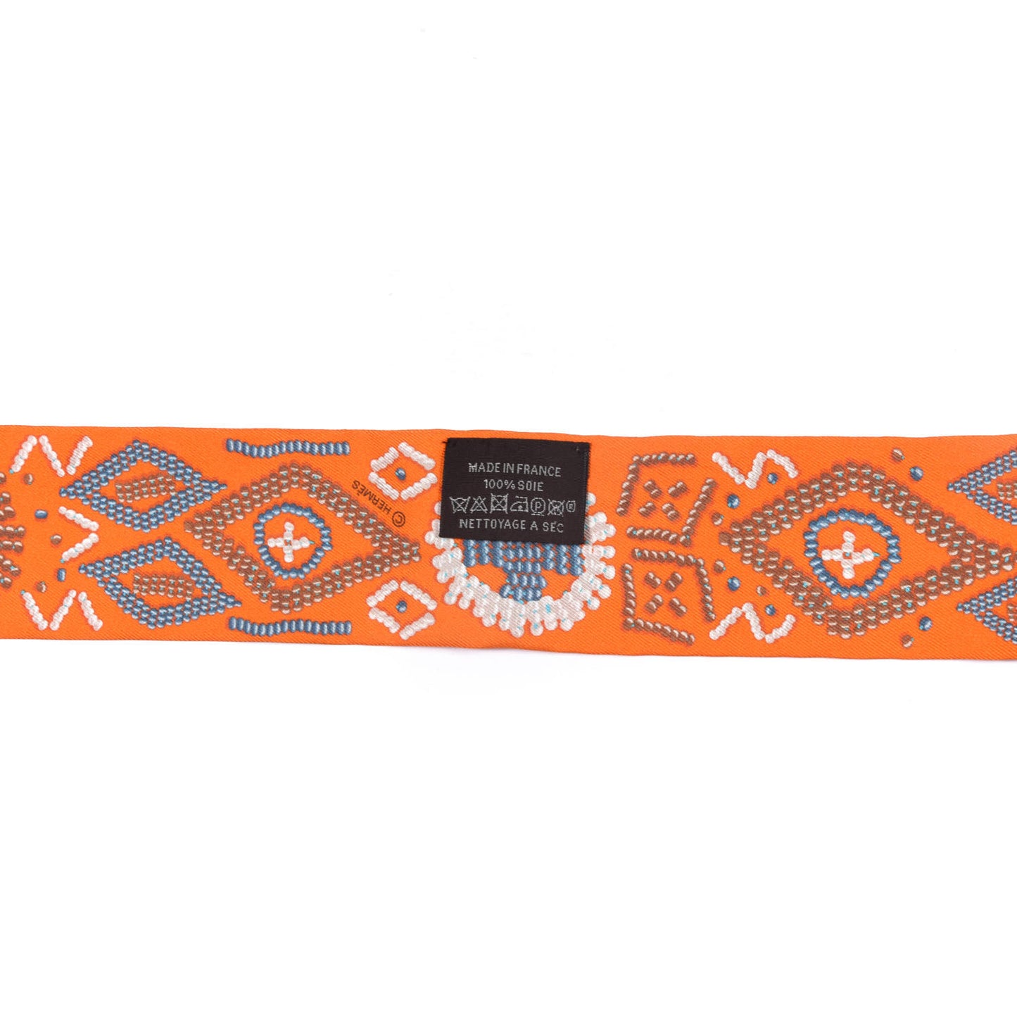 Silk Kelly En Perles Twilly Orange Bleu Gris Perle