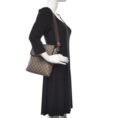 Gucci GG Plus Monogram Small Flap Messenger Bag Beige Dark Brown 2 of 12