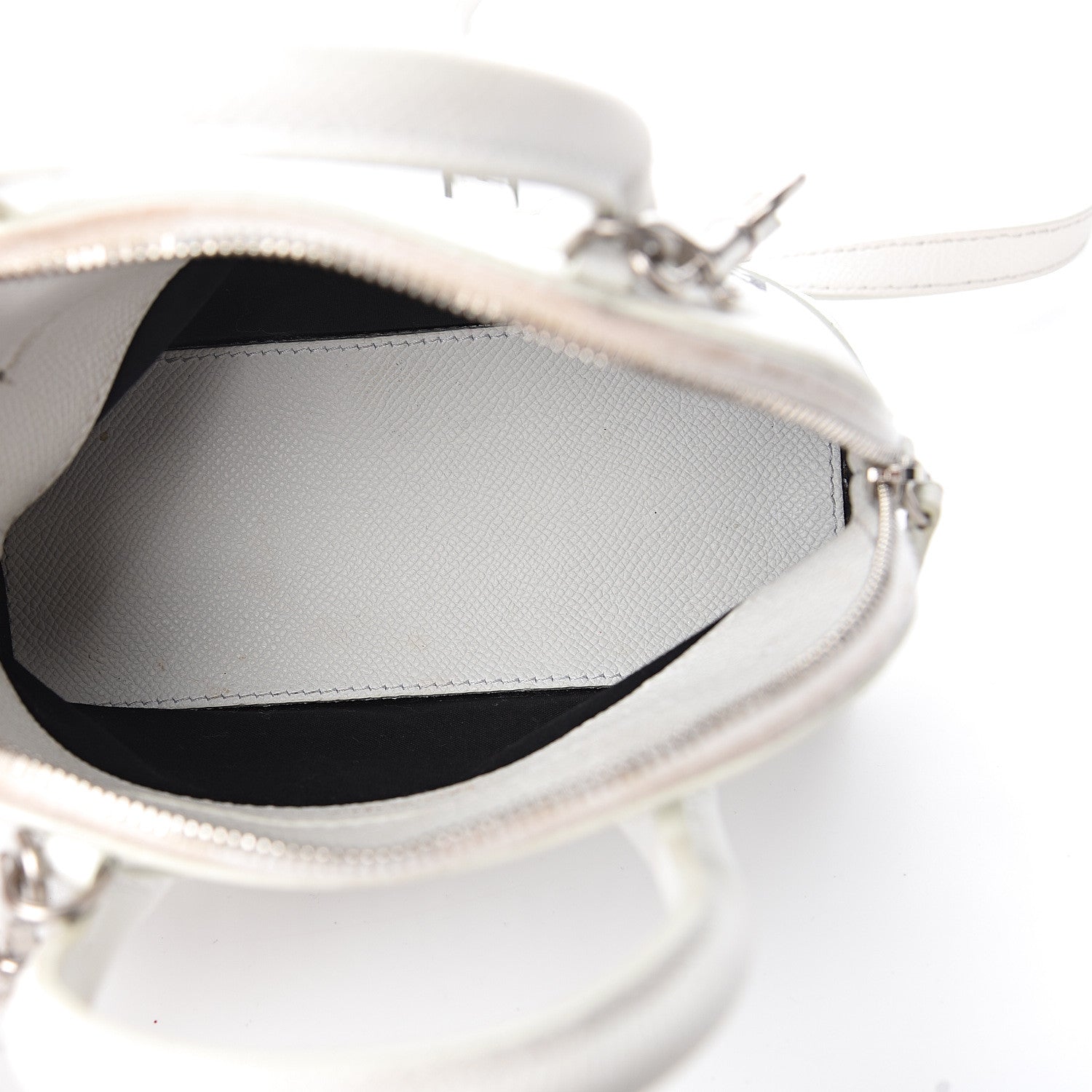 Balenciaga Grained Calfskin XXS Ville Top Handle Bag White Black 4 of 10
