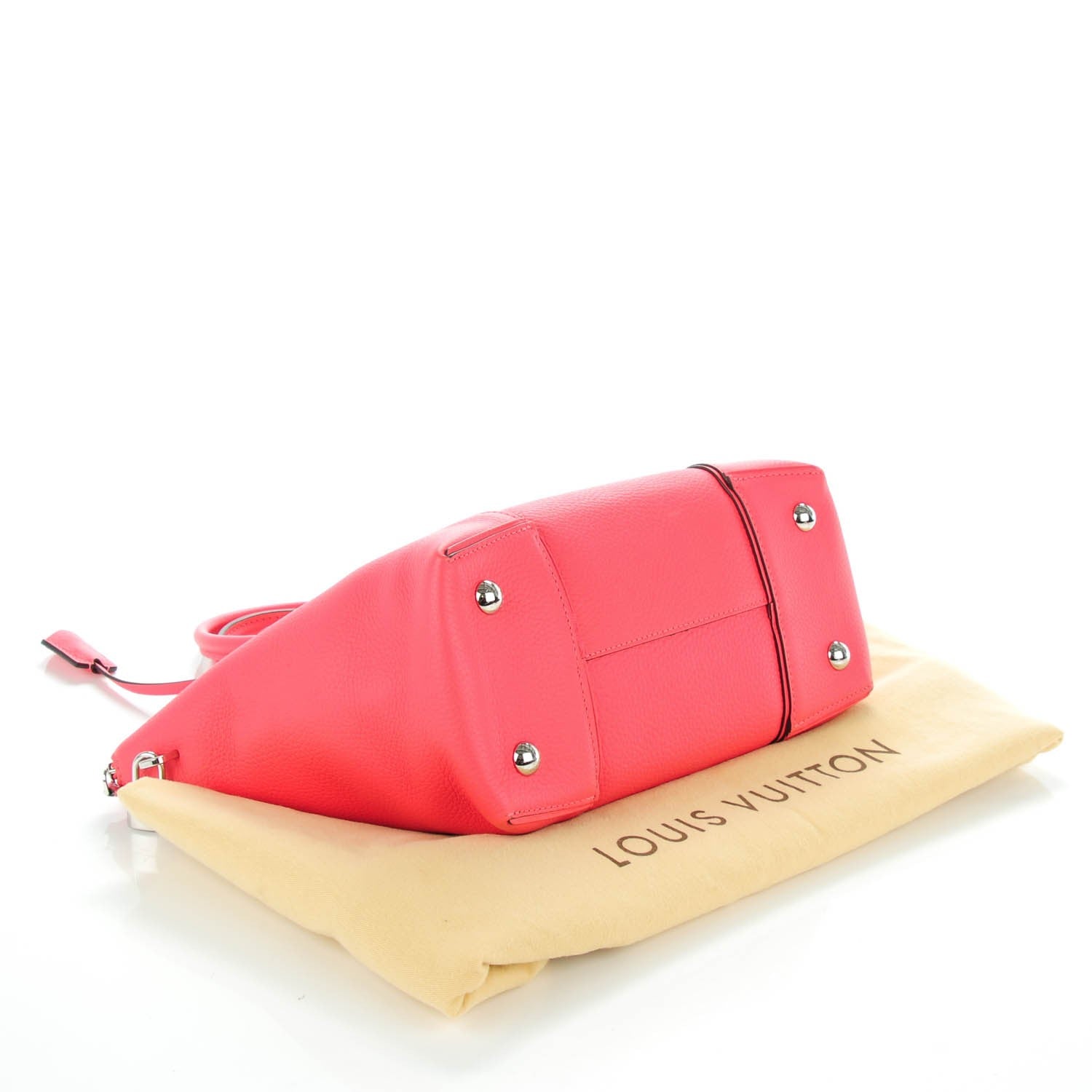 Louis Vuitton Cuir Taurillon Soft Lockit PM Rose Litchi 4 of 7