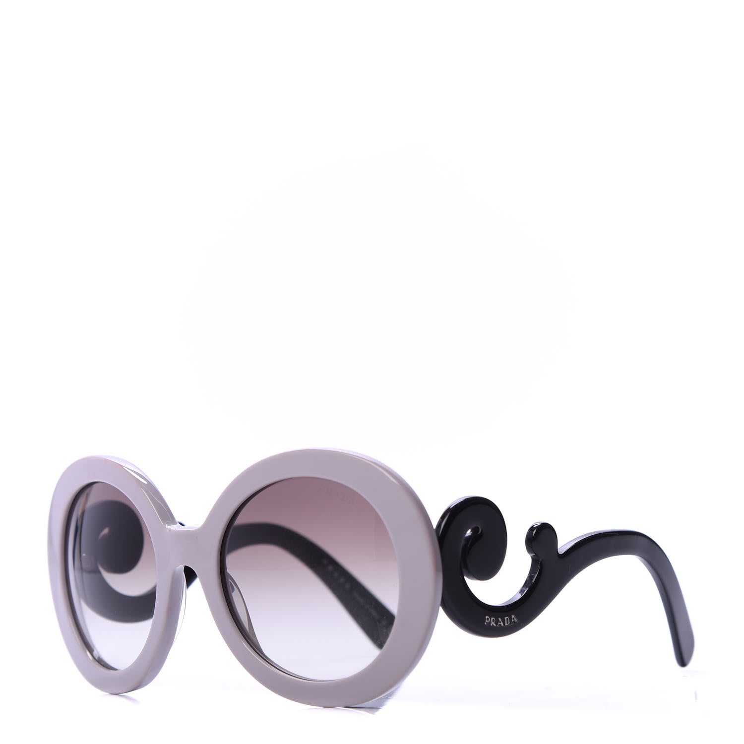 Prada Baroque Sunglasses SPR 27N Grey Black 1 of 7