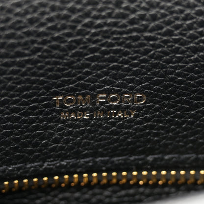 Tom Ford Grained Calfskin Mini T Clasp Tara Crossbody Bag Graphite 6 of 10