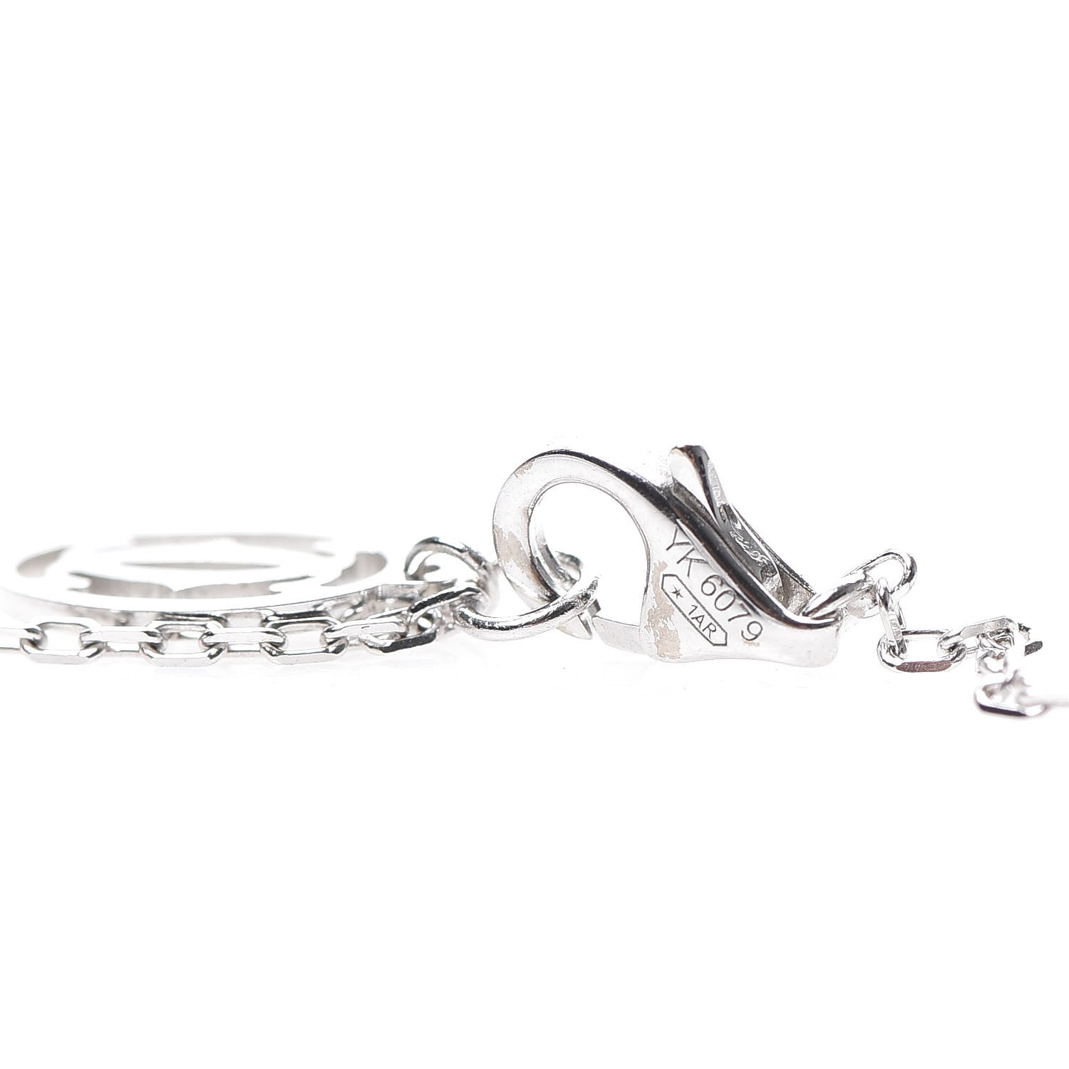 Cartier 18K White Gold Diamond LM D'Amour Pendant Necklace 5 of 5