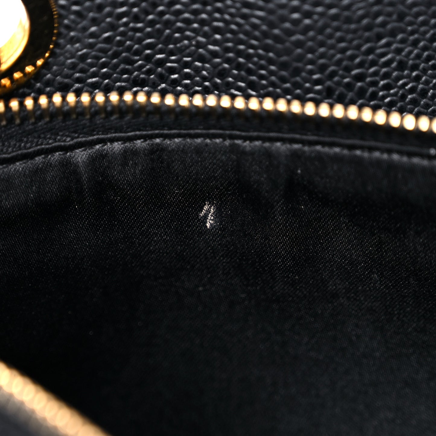 Caviar Quilted Grand Shopping Tote GST Black
