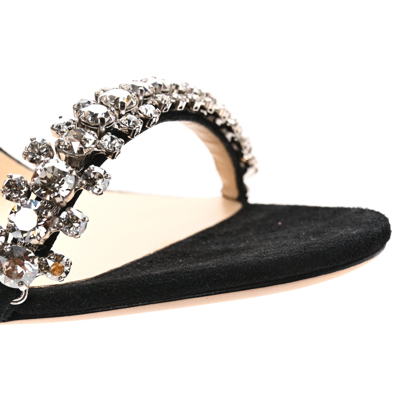 Crystal Suede Pumps 37 Black