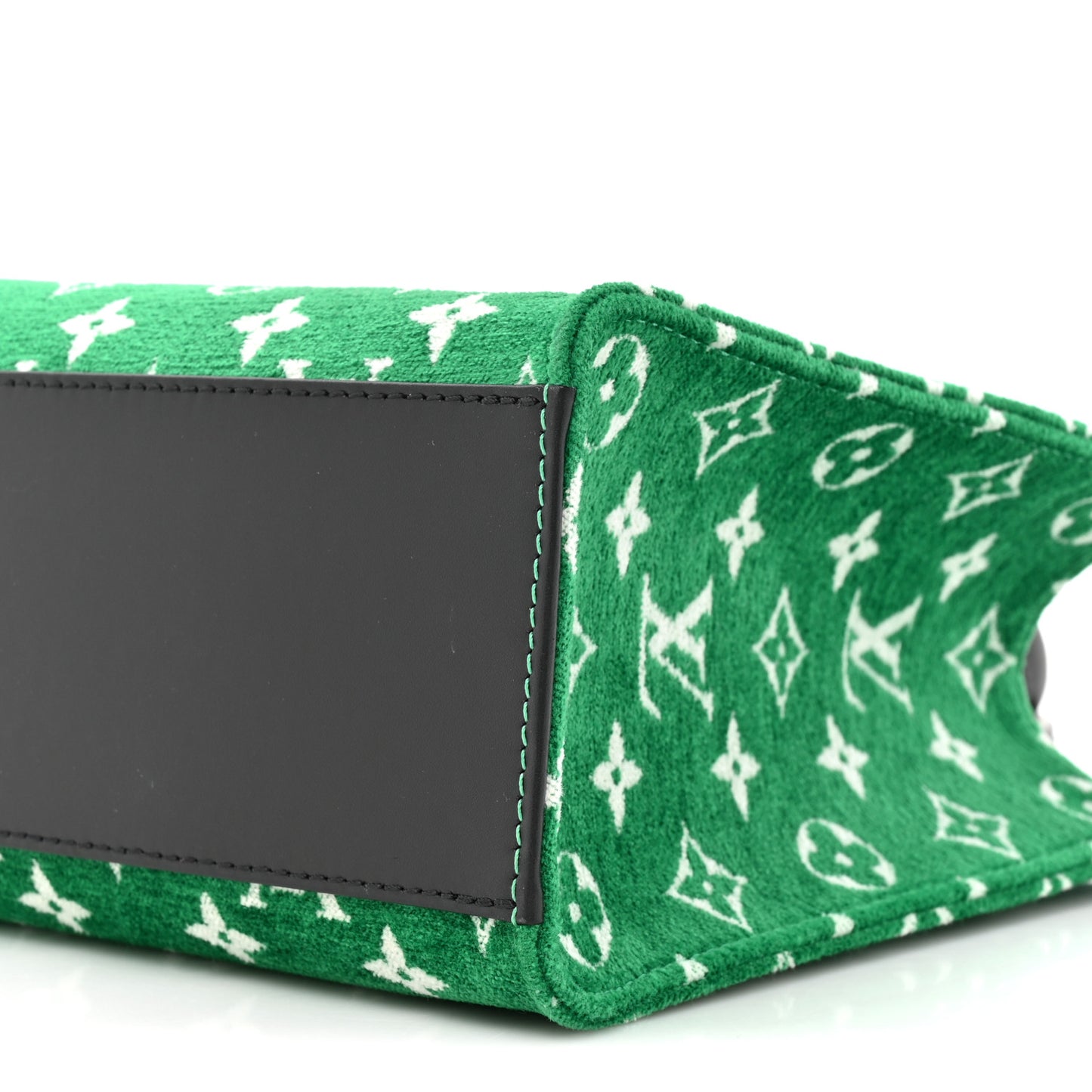 Jacquard Velvet Monogram Onthego PM Green