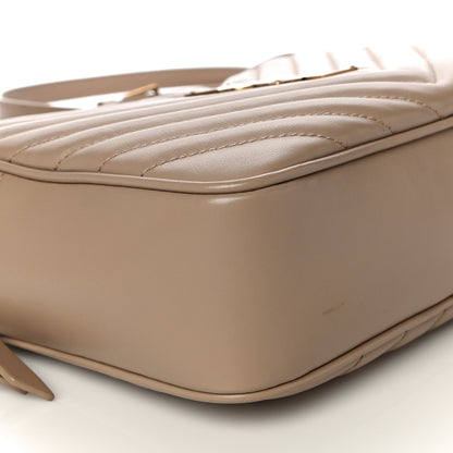 Saint Laurent Calfskin Matelasse Monogram Lou Camera Bag Dark Latte 9 of 13