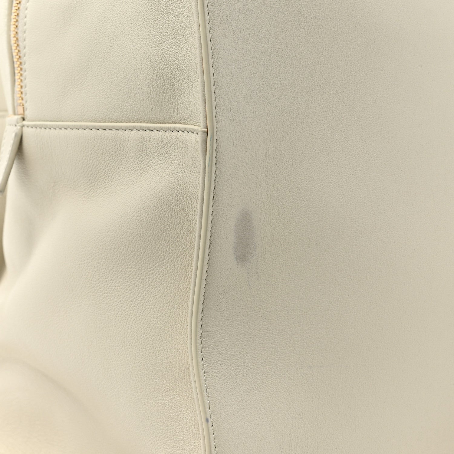 Saint Laurent Calfskin Commuter Duffle White 10 of 16