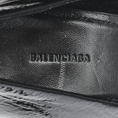 Balenciaga Shiny Calfskin BB Square Knife 80mm Pumps 38.5 Black 8 of 9