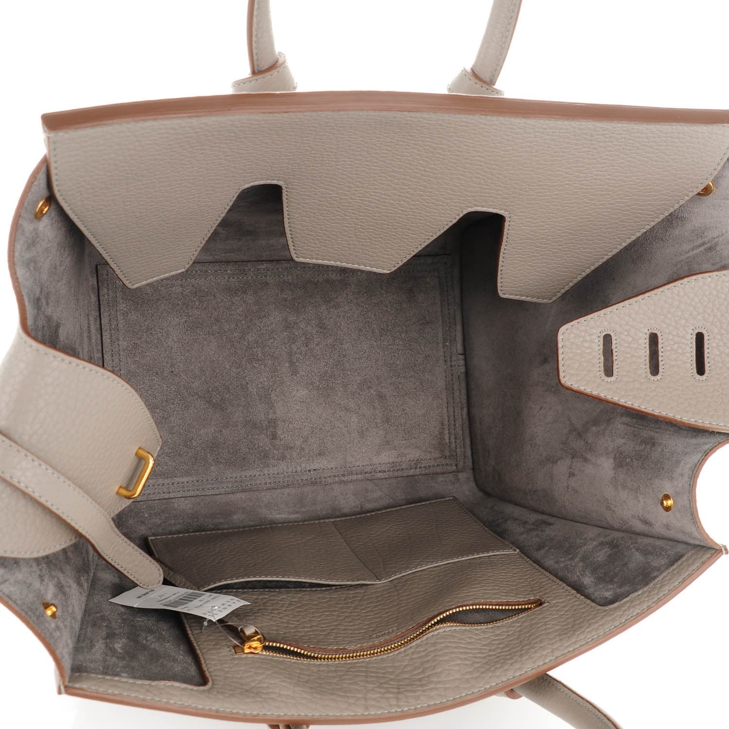 Celine Crisped Calfskin Small Tie Knot Tote Medium Grey 5 of 7