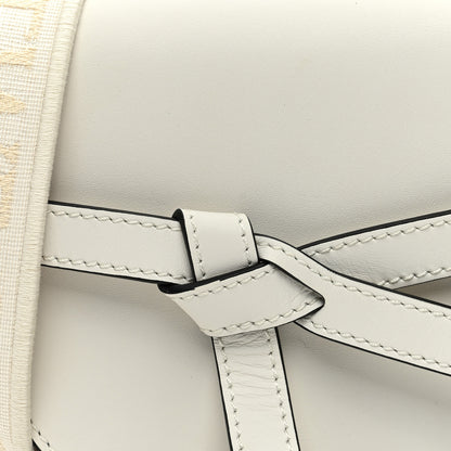 Loewe Calfskin Jacquard Mini Gate Dual Bag Soft White Paper 8 of 10