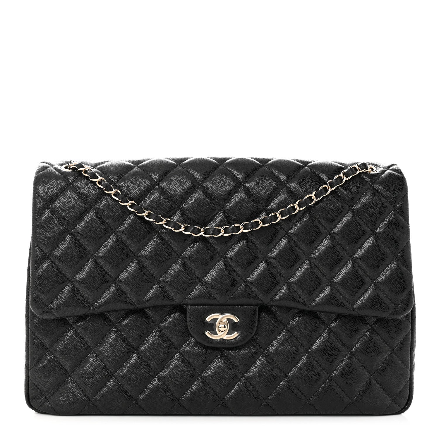 Chanel Caviar Quilted XXL Travel Flap Bag Black 1 of 11