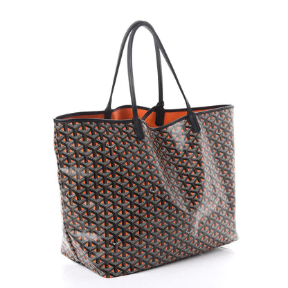 Goyard Goyardine Saint Louis Claire Voie GM Black Orange 4 of 10