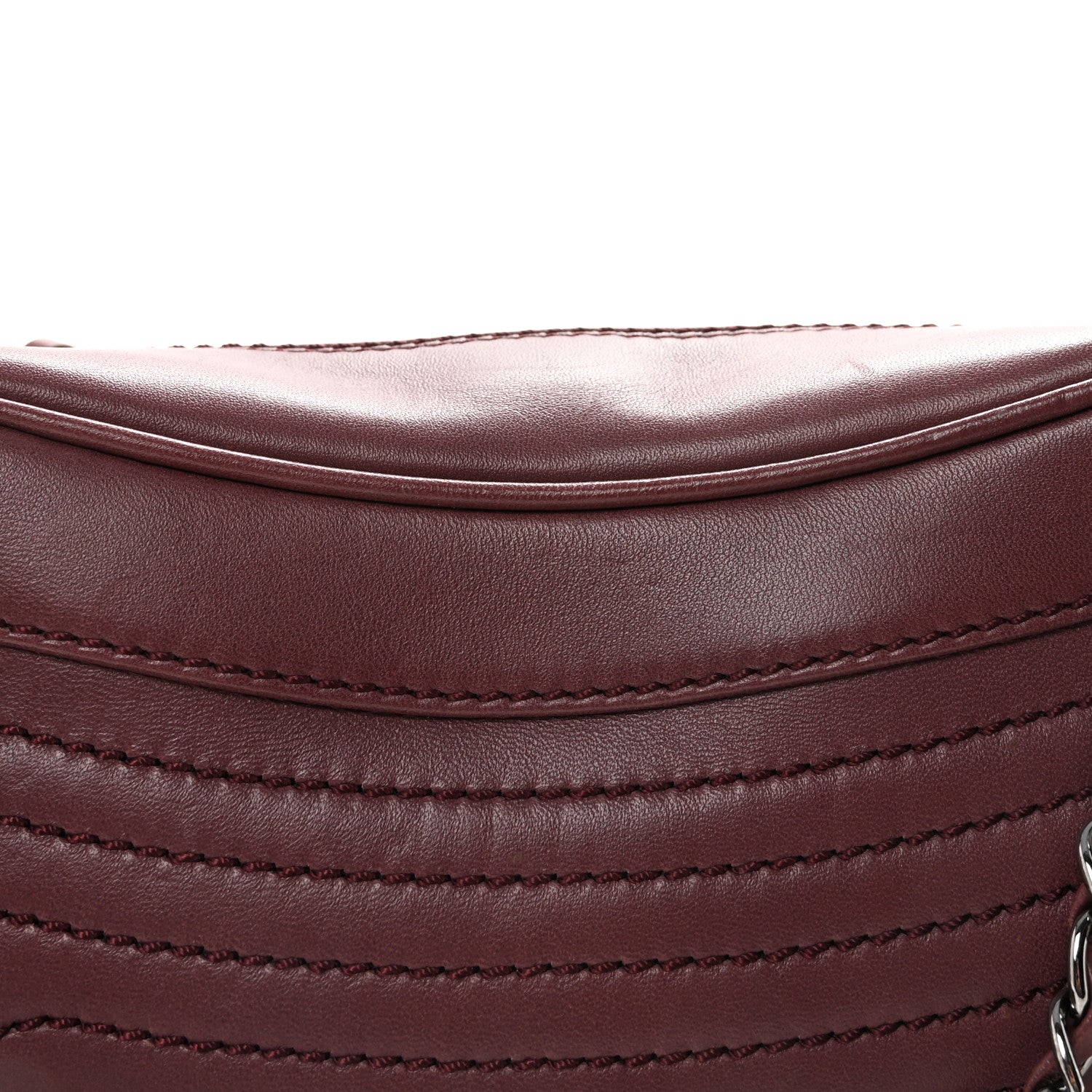 Chanel Lambskin Lax Small Tassel Shoulder Bag Dark Purple 7 of 10