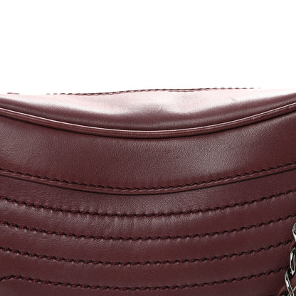 Chanel Lambskin Lax Small Tassel Shoulder Bag Dark Purple 7 of 10