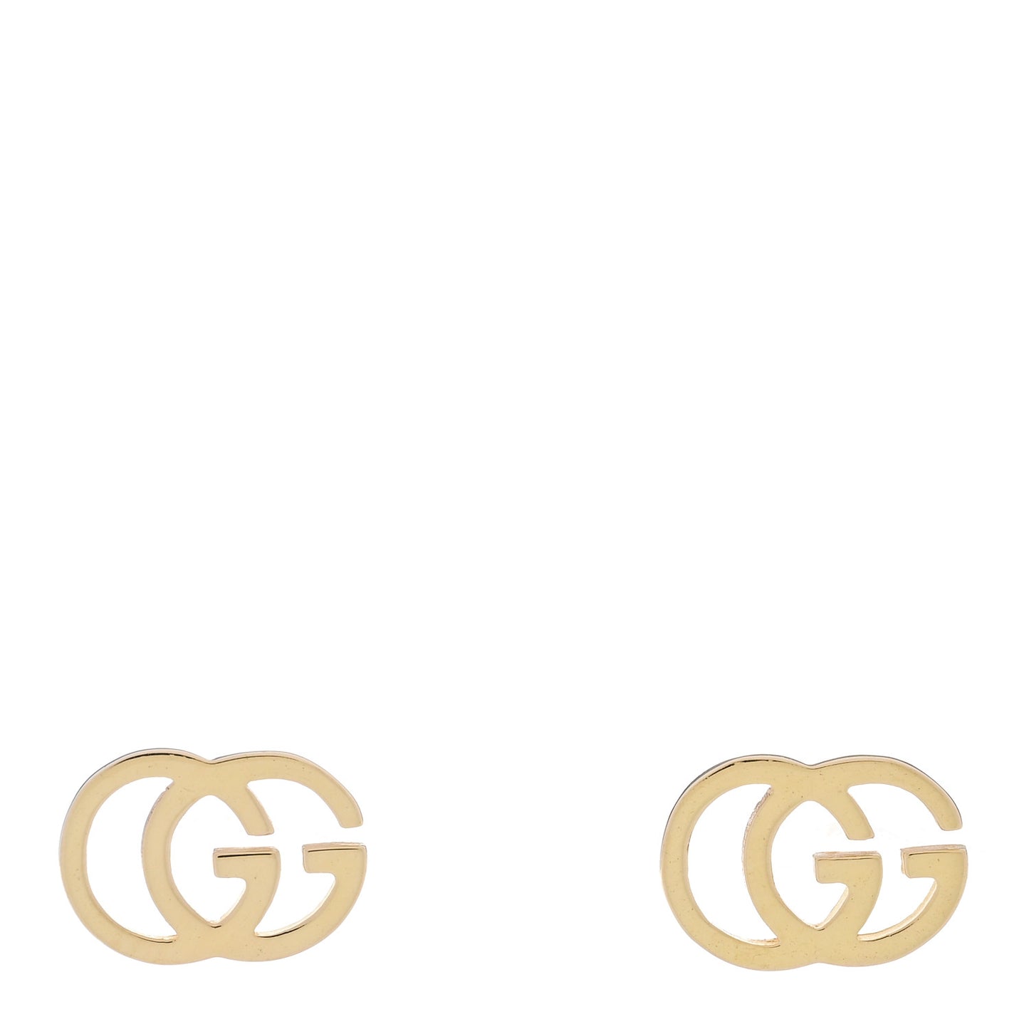 18K Yellow Gold Running G Stud Earrings