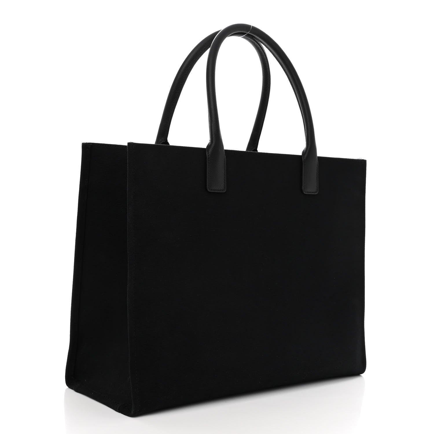Versace Canvas Calfskin Large La Medusa Tote Bag Black 3 of 11