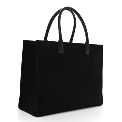 Versace Canvas Calfskin Large La Medusa Tote Bag Black 3 of 11