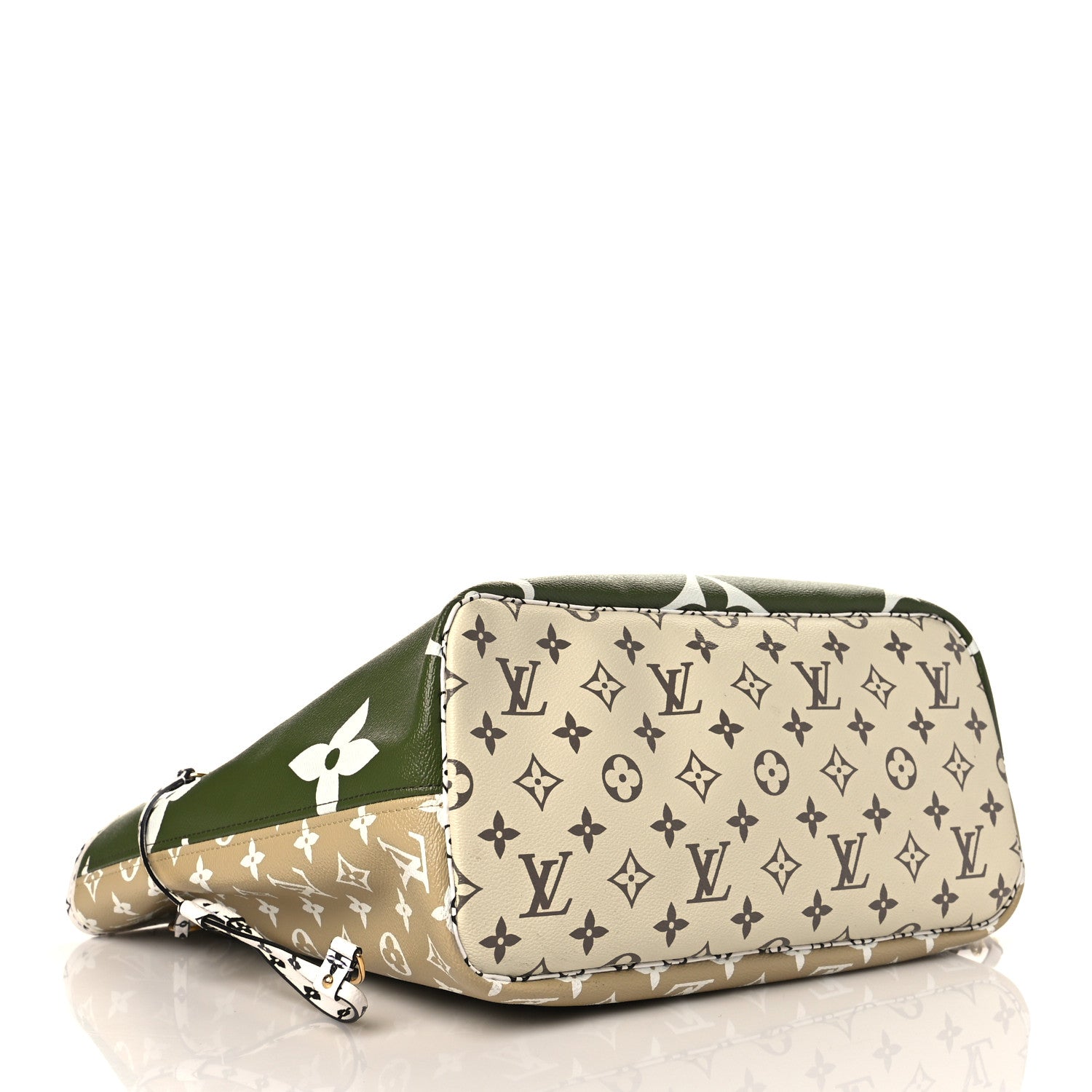 Louis Vuitton Monogram Giant Neverfull MM Kaki 5 of 10