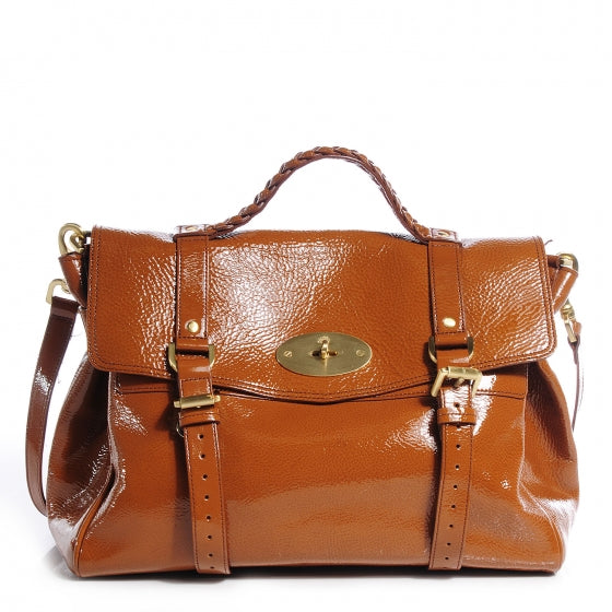 Mulberry Patent Oversized Alexa Oak 1 of 14