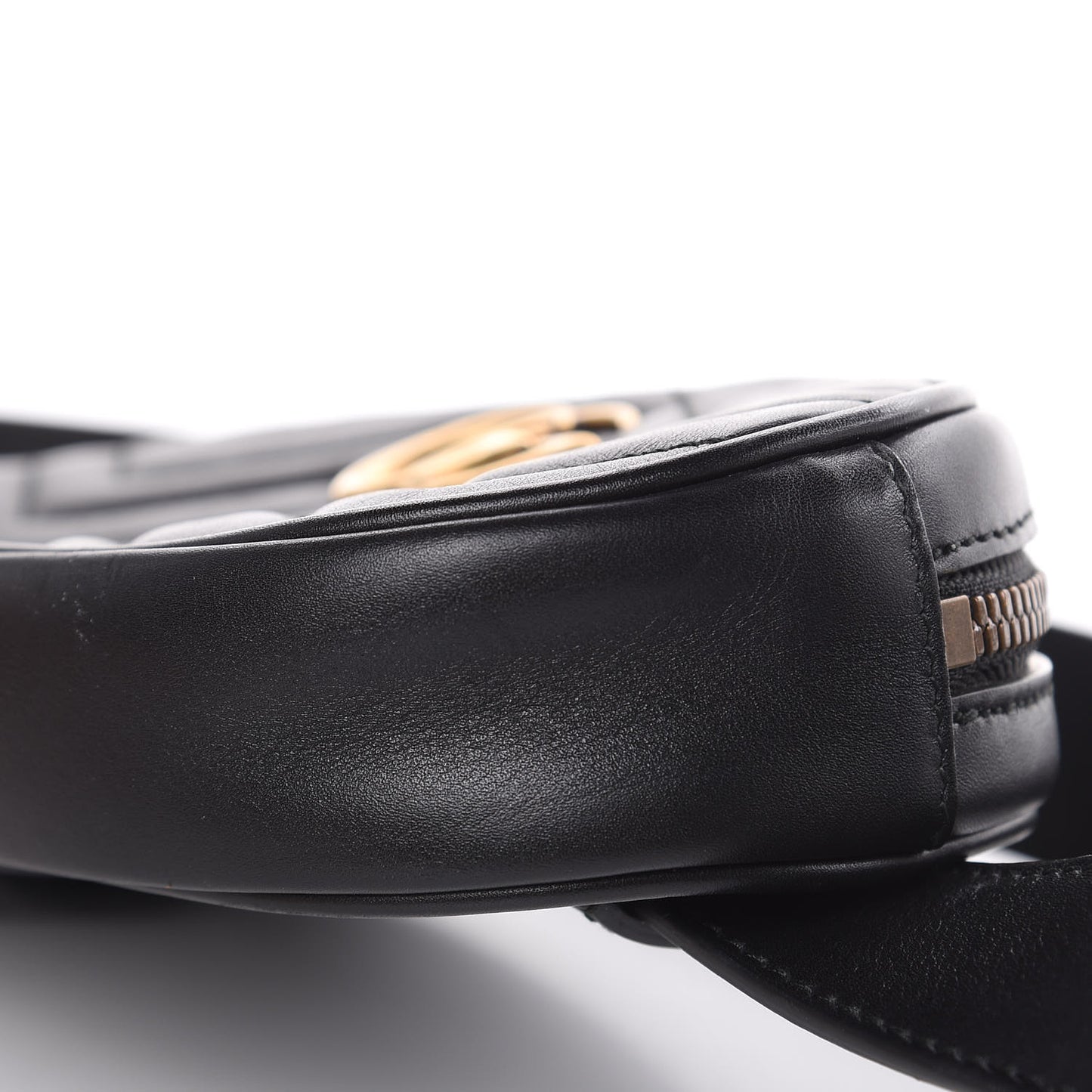 Calfskin Matelasse GG Marmont Belt Bag 95 38 Black